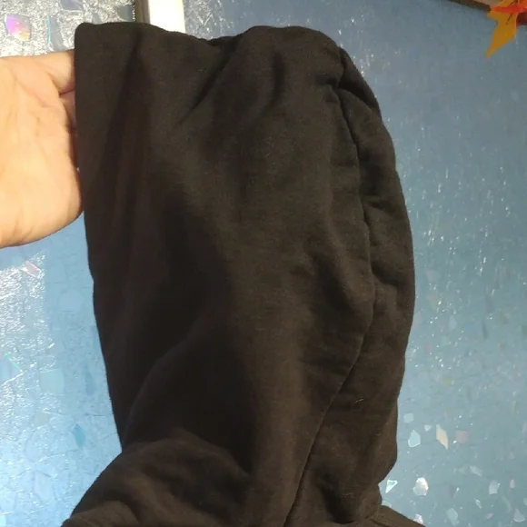 Black Hoodie with Orange Basketball Design - Picture 9 of 10